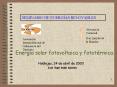 Energa solar fotovoltaica y fototrmica'