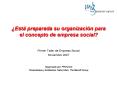 Est preparada su organizacin para el concepto de empresa social