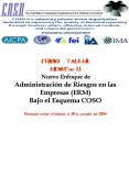 CURSO TALLER ERMCoso II Nuevo Enfoque de Administracin de Riesgos en las Empresas ERM Bajo el Esquem