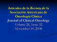 Artculos de la Revista de la Asociacin Americana de Oncologa Clnica Journal of Clinical Oncology Vol