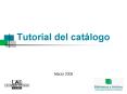 Tutorial del catlogo