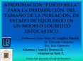 APROXIMACIN PUNTO SILLA PARA LA DISTRIBUCIN DEL TAMAO DE LA POBLACIN, EN ESTADO DE EQUILIBRIO EN UN