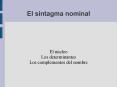 El sintagma nominal