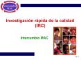 Investigacin rpida de la calidad IRC