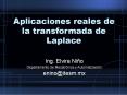 Aplicaciones reales de la transformada de Laplace