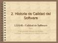 2' Historia de Calidad del Software