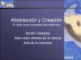 Abstraccin y Creacin El arte como proceso del estmulo