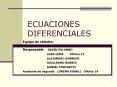 ECUACIONES DIFERENCIALES