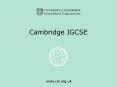Cambridge IGCSE