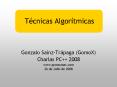 Tcnicas Algortmicas