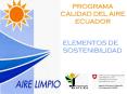 PROGRAMA CALIDAD DEL AIRE ECUADOR