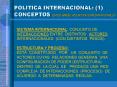 POLITICA INTERNACIONAL: 1 CONCEPTOS ESTER BARB: RELACIONES INTERNACIONALES