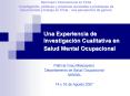 Una Experiencia de Investigaci
