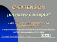 eEXTENSIN un nuevo concepto Las TICs y sus aportes a la Extensin Rural II Simposio Internacional sob
