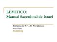 LEVITICO: Manual Sacerdotal de Israel