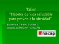 Taller Hbitos de vida saludable para prevenir la obesidad'