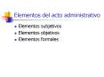 Elementos del acto administrativo