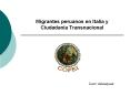Migrantes peruanos en Italia y Ciudadana Transnacional