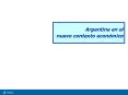 Argentina en el nuevo contexto econmico