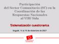 Participacin del Sector Comunitario SC en la Coordinacin de las Respuestas Nacionales al VIH Sida