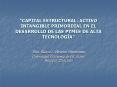 CAPITAL ESTRUCTURAL: ACTIVO INTANGIBLE PRIMORDIALEN EL DESARROLLO DE LAS PYMES DE ALTA TECNOLOGA"