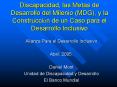 Discapacidad, las Metas de Desarrollo del Milenio (MDG), y la Construcci