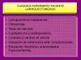 CUIDADOS ENFERMERA PACIENTE LARINGUECTOMIZADO