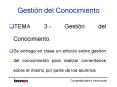 Gestin del Conocimiento