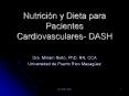 Nutricin y Dieta para Pacientes Cardiovasculares DASH