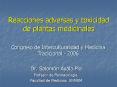 Reacciones adversas y toxicidad de plantas medicinales