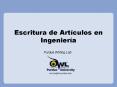 Escritura de Artculos en Ingeniera
