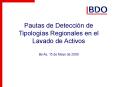 Pautas de Deteccin de Tipologas Regionales en el Lavado de Activos