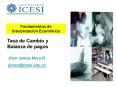 Tasa de Cambio y Balanza de pagos
