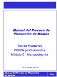 Manual del Proceso de Planeacin de Medios