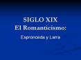 SIGLO XIX El Romanticismo: