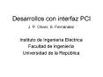 Desarrollos con interfaz PCI