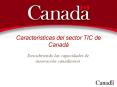 Caracteristicas del sector TIC de Canad
