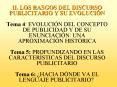 II' LOS RASGOS DEL DISCURSO PUBLICITARIO Y SU EVOLUCIN Tema 4: EVOLUCIN DEL CONCEPTO DE PUBLICIDAD Y