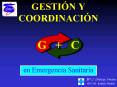 GESTIN Y COORDINACIN G C en Emergencia Sanitaria