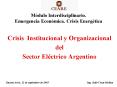 Crisis Institucional y Organizacional