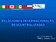 RELACIONES INTERNACIONALES