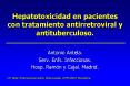 Hepatotoxicidad en pacientes con tratamiento antirretroviral y antituberculoso'