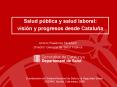 Salud pblica y salud laboral: