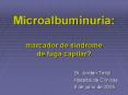 Microalbuminuria: marcador de s