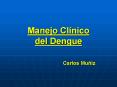 Manejo Clnico del Dengue Carlos Muiz