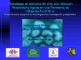Estrategia de atencin del nio con Infeccin Respiratoria Aguda en una Pandemia de Influenza A H1N1v