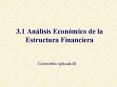 3'1 Anlisis Econmico de la Estructura Financiera