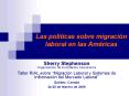 Las polticas sobre migracin laboral en las Amricas