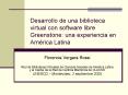 Desarrollo de una biblioteca virtual con software libre Greenstone: una experiencia en Amrica Latina