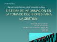 SISTEMA DE INFORMACIN EN LA TOMA DE DECISIONES PARA LA GESTIN
